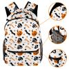 Leisure Campus Travel Backpack, Halloween Pumpkin & Eyeball Design, Medium, Color 2 view 3