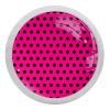 Round Glow-in-the-Dark Cabinet Knobs, Black/Red, 4-Pack view 1