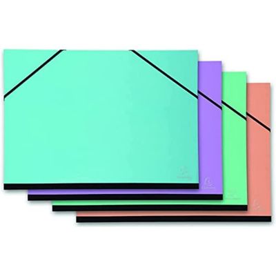 Exacompta Aquarel Drawing Folder, 32 x 45 cm, for A3, Assorted Color