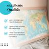 Postereck 0848 - Detailed World Map with Major Cities, English, Canvas, 60 x 40 cm view 2