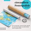 Postereck 0848 - Detailed World Map with Major Cities, English, Canvas, 60 x 40 cm view 3