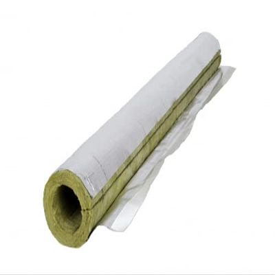 Rockwool 800 Aluminum-Laminated Pipe Section, 89 mm / 30 mm