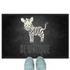 JUNIWORDS Be Unique Zebra Doormat, 120 x 80 cm, with Rubber Edge (1003849) view 1