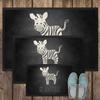 JUNIWORDS Be Unique Zebra Doormat, 120 x 80 cm, with Rubber Edge (1003849) view 3