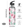 Se Hasenwald Animals Rabbit Water Bottle with Straw Lid, Leakproof Insulated Stainless Steel, 600 mL view 3