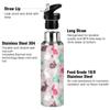 Se Hasenwald Animals Rabbit Water Bottle with Straw Lid, Leakproof Insulated Stainless Steel, 600 mL view 4