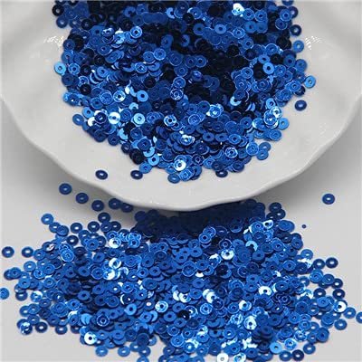 YUGH Sew-On Sequins, 3–6 mm, Flat Round Loose Sequins for Crafts and Decoration