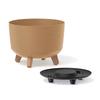 Prosperplast Gracia Standard Eco Wood Planter with Removable Legs and Insert, 290 mm, ECO Anthracite view 2