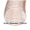 PU Polyurethane Vacuum Hose, 1.5 mm Wall, 1 m Length, 150 mm Diameter view 2