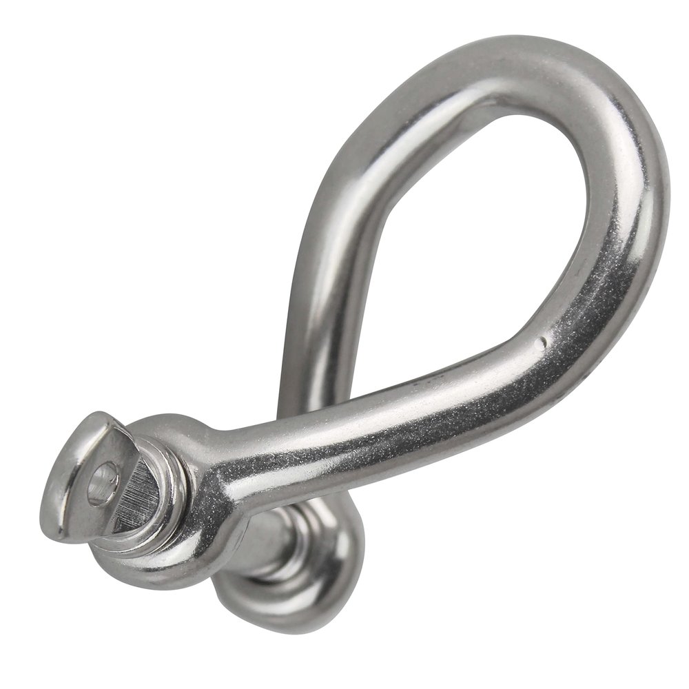 DERING Stainless Steel Shackle, 10 mm, Twisted Shape, 25-Pack