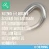 DERING Stainless Steel Shackle, 10 mm, Twisted Shape, 25-Pack view 3