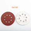 10-Piece 125 mm (5 in) 8-Hole Hook-and-Loop Sanding Disc Set, Grit 40–3000, Grit 120 view 2