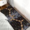 Nonslip Geometric Black and Gray Diamond Runner Rug for Hallway, 80 × 500 cm view 2