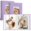 Vienrose Photo Album 10 x 15 cm, 2-Pack, 26 Pages for 52 Photos, Morado view 1