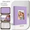 Vienrose Photo Album 10 x 15 cm, 2-Pack, 26 Pages for 52 Photos, Morado view 4