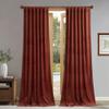 StangH Rust Velvet Curtains, Extra Long, Light-Blocking, 132 x 305 cm, 2 Panels view 1