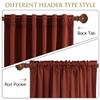 StangH Rust Velvet Curtains, Extra Long, Light-Blocking, 132 x 305 cm, 2 Panels view 2