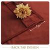 StangH Rust Velvet Curtains, Extra Long, Light-Blocking, 132 x 305 cm, 2 Panels view 4
