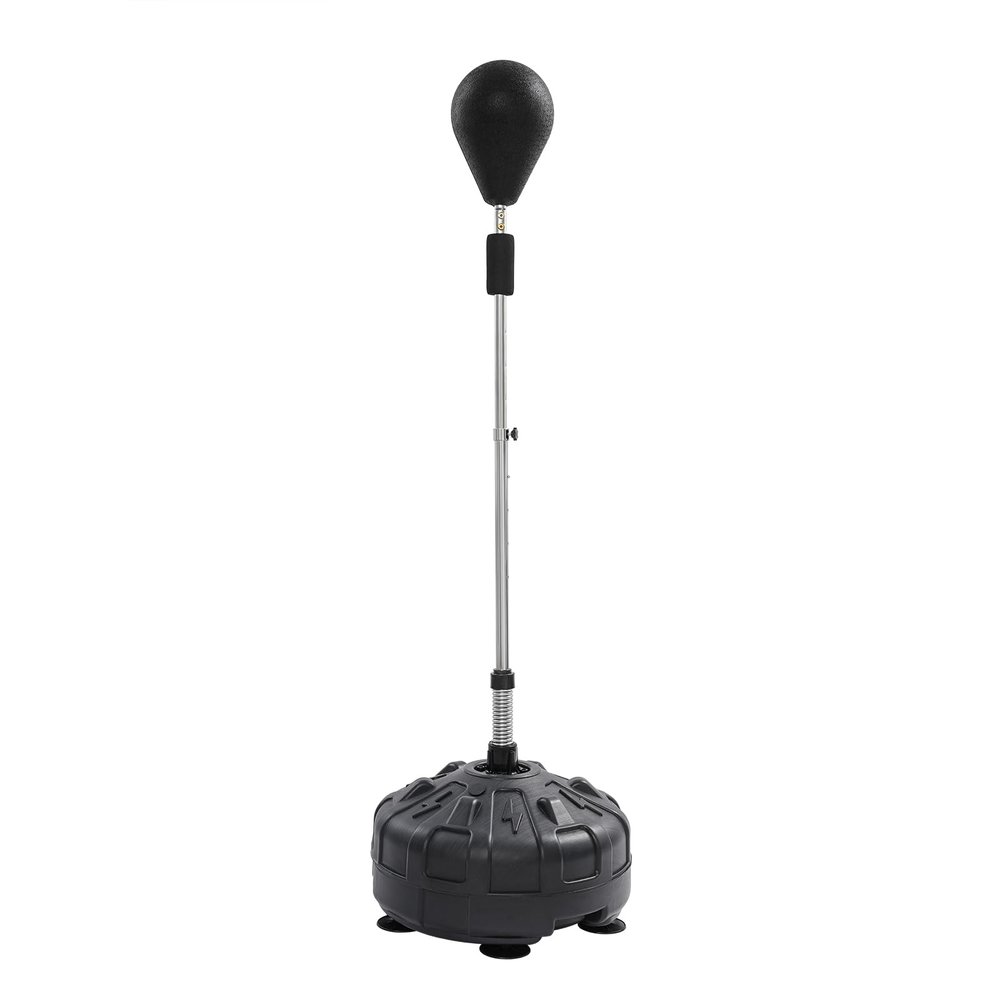 Adjustable Punching Ball Set, 120–160 cm, for Adults and Children, Freestanding Boxing Ball for Boxing, Karate and Taekwondo (Black)
