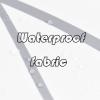 Punkray Gray-White Striped Fabric Shower Curtain with 12 Hooks view 3