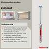 fischer DuoXpand 8 x 100 T Universal Wall Plug with Zinc-Plated Countersunk Screw, 50-Pack view 3