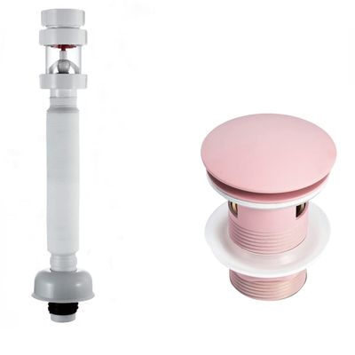 WRIST Pink Pop-Up Drain Stopper with Overflow