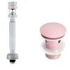 WRIST Pink Pop-Up Drain Stopper with Overflow view 1