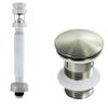 WRIST Pop-Up Bathroom Sink Drain with Overflow, Adjustable ABS Pipe, Brushed Gold view 1
