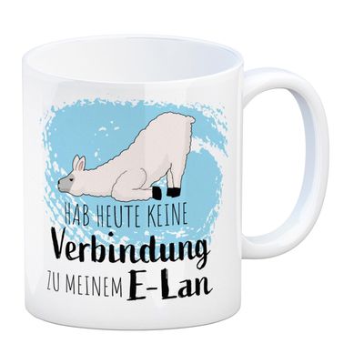 “I Don’t Have a Connection to My E-Lan Today” Alpaca Coffee Mug