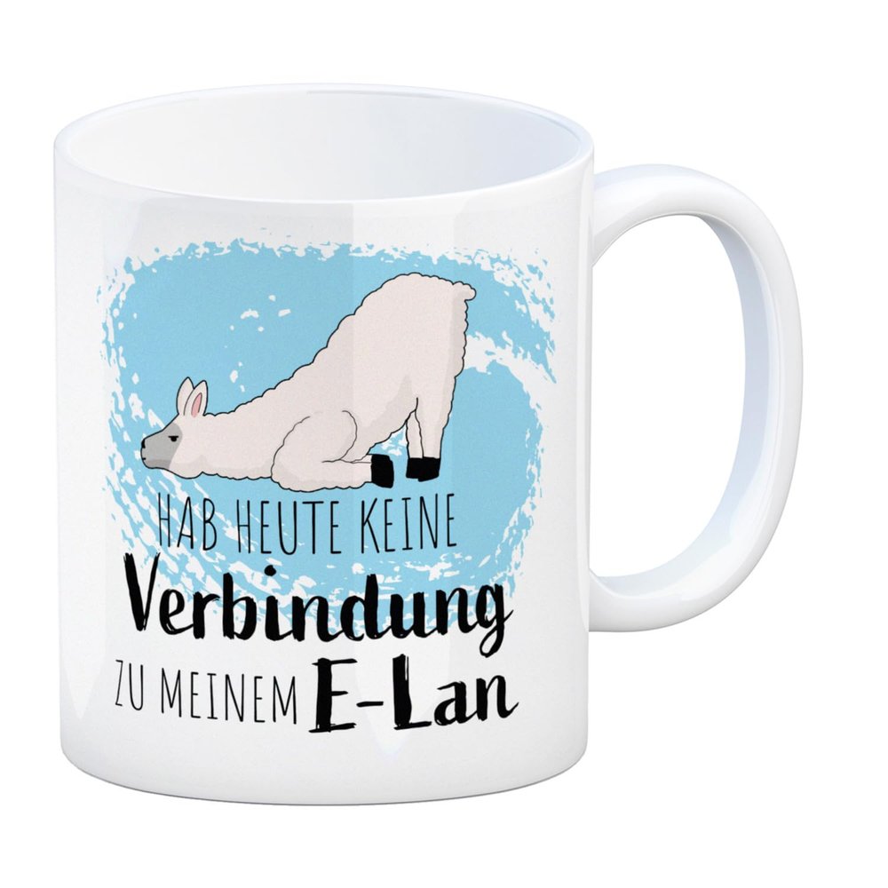 “I Don’t Have a Connection to My E-Lan Today” Alpaca Coffee Mug