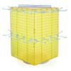 Azar Displays 701414-YEL-4C32 Rotating Countertop Pegboard Display Kit with Hooks, 35.6 W x 35.6 D x 50.8 H cm, Yellow view 2