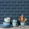 Alwayspon Vinyl Floor Tile Stickers, Non-Slip Peel-and-Stick, PVC Denim Blue, 30 x 15 cm, 12-Pack view 3