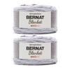 Bernat Blanket Ombre Charcoal Ombre Yarn, 2 Packs, 300 g, Polyester, #6 Super Bulky view 1