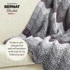 Bernat Blanket Ombre Charcoal Ombre Yarn, 2 Packs, 300 g, Polyester, #6 Super Bulky view 2