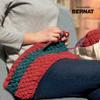 Bernat Blanket Ombre Charcoal Ombre Yarn, 2 Packs, 300 g, Polyester, #6 Super Bulky view 4