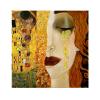 Gustav Klimt The Kiss and Tears Gold Canvas Wall Art Print, 50 x 50 cm (20 x 20 in), Unframed view 1