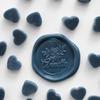 240 Heart-Shaped Wax Seal Beads for Cards, Envelopes, Invitations, Wine Packages, and Letter Sealing (Dark Blue) view 1