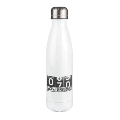 Insulated Bottle with 70 Years Design, White