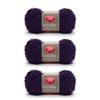Red Heart Scrubby Grape Yarn, 3-Pack, 100 g, Polyester, #4 Medium (Worsted), 90 m, Knitting/Crochet view 1