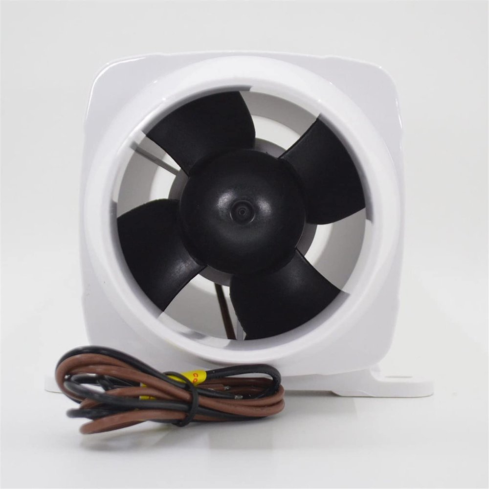 VIKEAP 24V 130 CFM In-Line Bilge Air Blower, 3-Inch Hose, Marine, Caravan, RV