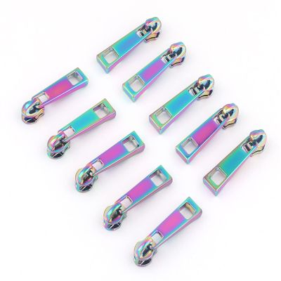 DUO ER 10-Piece Colorful Metal Zipper Sliders, Size #3