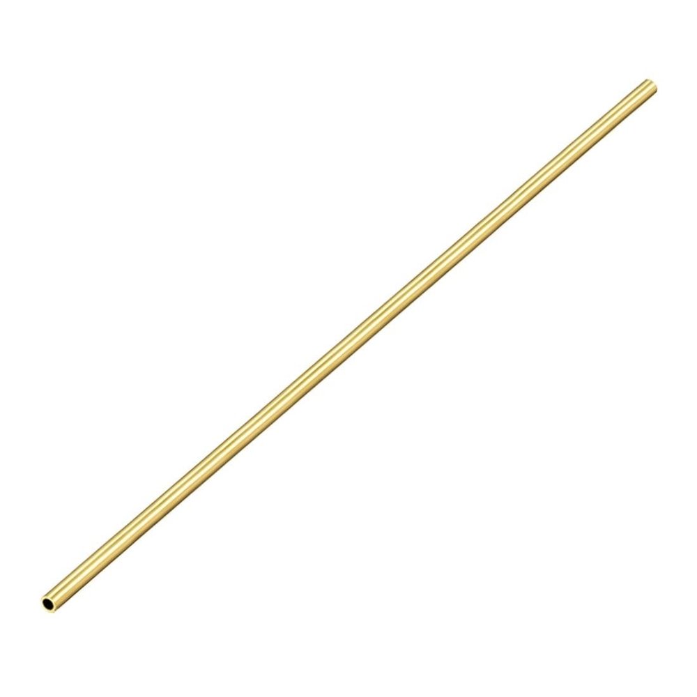 1 Pc Brass Round Tube, 300 mm Long, 6 mm OD, 1 mm Wall, Seamless Straight Tube DUO ER