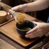 LIUXIN Traditional Matcha Gift Set with Natural Matcha Whisk, Scoop, Ceramic Bowl and Whisk Holder view 3