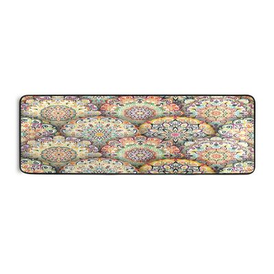 Floral Pattern Hallway Runner Rug, Kitchen Floor Mat, 73 x 61 cm