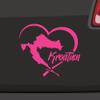 Croatia Heart Sticker – 6 Sizes, 21 Colors – Zagreb Split Adriatic Croatia Hrvatska view 1