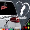 Sweden Heart Sticker – 6 Sizes, 21 Colors – Moose, Baltic Sea, Stockholm, Scandinavia view 2