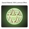 Round Glow-in-the-Dark Cabinet Knobs, Giraffe Family, 4-Pack view 2