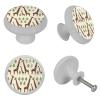 Round Glow-in-the-Dark Cabinet Knobs, Giraffe Family, 4-Pack view 4