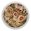 Round Glow-in-the-Dark Cabinet Knobs for Kitchen Cabinets, Leopard and Rose Pattern, 4-Pack view 1