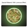 Round Glow-in-the-Dark Cabinet Knobs for Kitchen Cabinets, Leopard and Rose Pattern, 4-Pack view 2